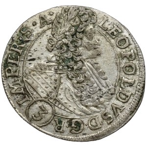 Austria, Leopold I, 3 krajcars 1696 GE, Prague