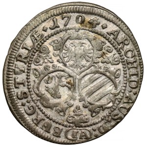 Austria, Leopold I, 3 krajcars 1704 IA, Graz