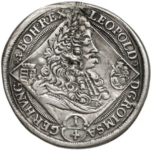 Węgry, Leopold I, 1/4 talara 1695 KB, Kremnica
