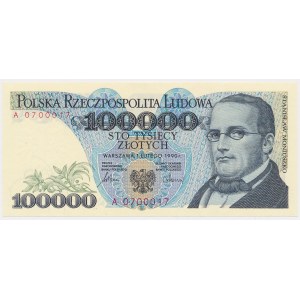PLN 100,000 1990 - A