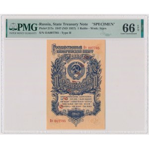 Russia, 1 Ruble 1947 - SPECIMEN