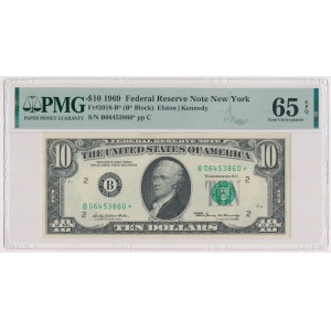 USA, 10 Dollars 1969 - replacement - star note