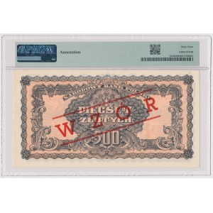500 złotych 1944 ...owe - Ax - z nadrukiem WZÓR