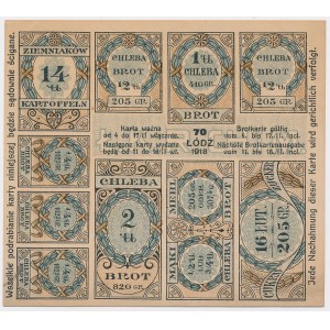 Łódź, Food card 1918, period 70
