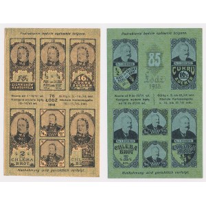 Łódź, Food cards 1918, period 78 and 85 (2pcs)