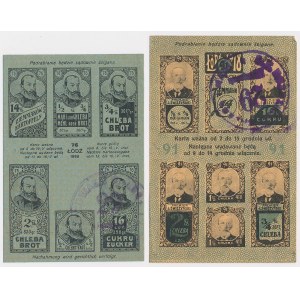 Łódź, Food cards 1918, period 76 and 91 (2pcs)
