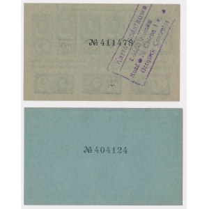 Łódź, Cartes alimentaires 1919, période 113 et 114 (2pcs)