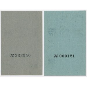 Łódź, Cartes d'alimentation 1918, période 86 et 89 (2pcs)