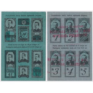 Łódź, Food cards 1919, period 95 and 101 (2pcs)