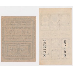 Łódź, Food cards 1918, period 74 and 80 (2pcs)
