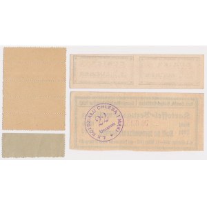 Cards for Bread, Sugar, Potatoes.... 1916-1917 (4pcs)