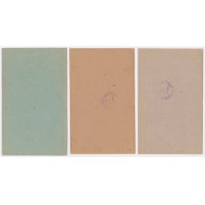 Łódź, Food cards for bread and flour, period E, H and K (3pcs)