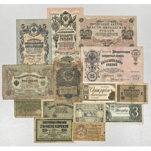 Europe - MIX banknote set, principalement Russie (14 pièces)