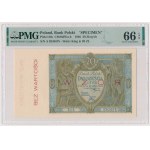 MODEL 20 zlotych 1926 - Ser.A. 0245678