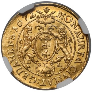Michał Korybut Wiśniowiecki, Dukat Gdańsk 1672 DL