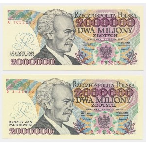 2 million 1992 - A and B - set (2pc)
