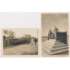 II RP, Fotografie wojskowe - zestaw (2szt)