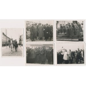 II RP, Fotografie, Uroczystość 15-lecia 31 Pułku Piechoty, Sieradz 1933 - zestaw (5szt)
