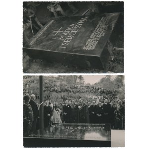 II RP, Wilno, Fotografie mauzoleum matki Józefa Piłsudskiego Matka i Serce Syna - zestaw (2szt)