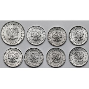 5 pennies 1949-1968 - set (8pcs)