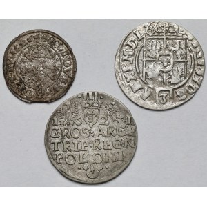 Zygmunt III Waza, Szeląg, Półtorak i Trojak - zestaw (3szt)
