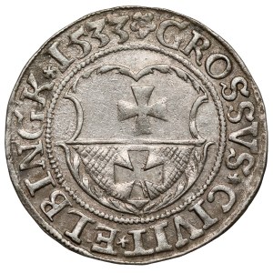 Sigismund I the Old, The penny of Elblag 1533 - first