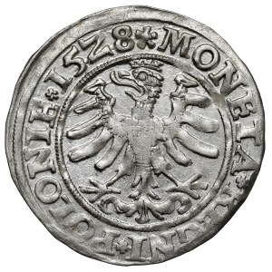 Sigismund I the Old, The Cracow 1528 penny - beautiful