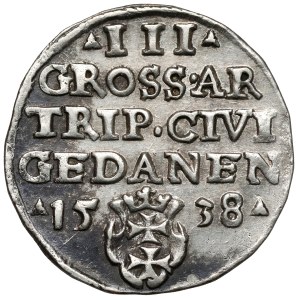 Zygmunt I Stary, Trojak Gdańsk 1538