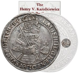 Władysław IV Waza, Talar Toruń 1641 MS - ex. Karolkiewicz