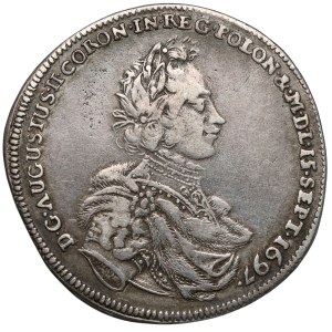 August II the Strong, 1/4 thaler 1697 IK - coronation