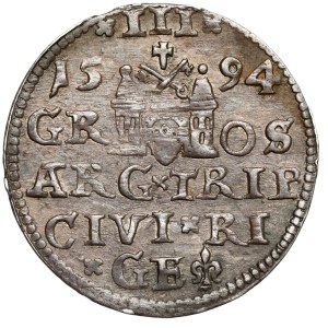 Sigismund III Vasa, Troika Riga 1594 - with a trilogy