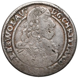 Silesia, Chrystian of Wallachia, 15 krajcars 1664, Brzeg