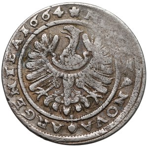 Silesia, Chrystian of Wallachia, 15 krajcars 1664, Brzeg