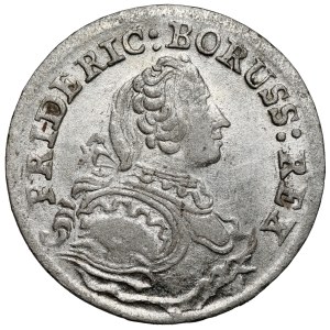Silesia, Frederick II the Great, 3 krajcara 1754-B, Wrocław
