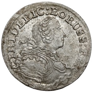 Silesia, Frederick II the Great, 3 krajcara 1753-B, Wrocław