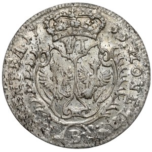 Silesia, Frederick II the Great, Sixpence 1755-B, Wrocław - 2 shields