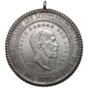 Anhalt-Zerbst, Medal 1897 - 500. rocznica powstania Klubu Strzeleckiego Zerbst