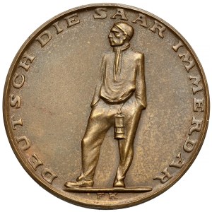 Německo, medaile na památku anexe Sárska 1935