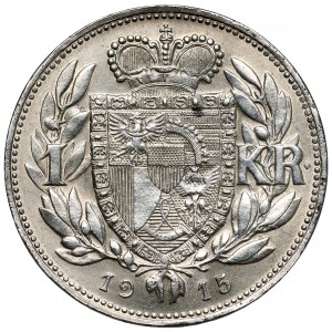 Liechtenstein, Johann II, 1 kronen 1915