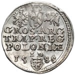 Sigismund III Vasa, Trojak Olkusz 1588 - large head