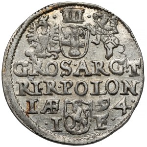 Sigismund III Vasa, Trojak Olkusz 1594 - no sign