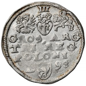 Zygmunt III Waza, Trojak Lublin 1598 - L z lewej