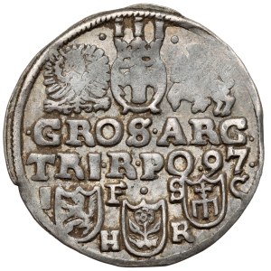 Zygmunt III Waza, Trojak Bydgoszcz 1597 - z kokardą