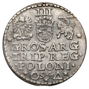 Zygmunt III Waza, Trojak Malbork 1594 - zamknięty pierścień