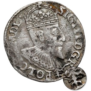Sigismund III Vasa, Trojak Olkusz 1595 - RUSH under bust