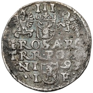 Sigismund III Vasa, Trojak Olkusz 1595 - RUSH under bust