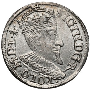 Sigismund III Vasa, Trojak Olkusz 1595 - mark on Av.