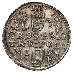 Sigismund III Vasa, Trojak Olkusz 1595 - no sign