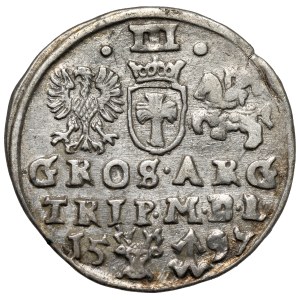 Zygmunt III Waza, Trojak Wilno 1597 - Lidman