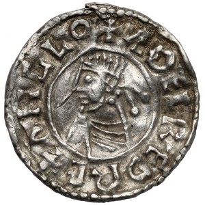 England, Aethelred II (978-1016) Denarius of the small cross type, Winchester / Godman